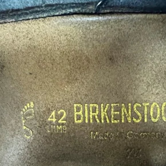 Birkenstock Montana Black & Gray Suede Natural Leather Shoes 11 - N1357 - Picture 3 of 5